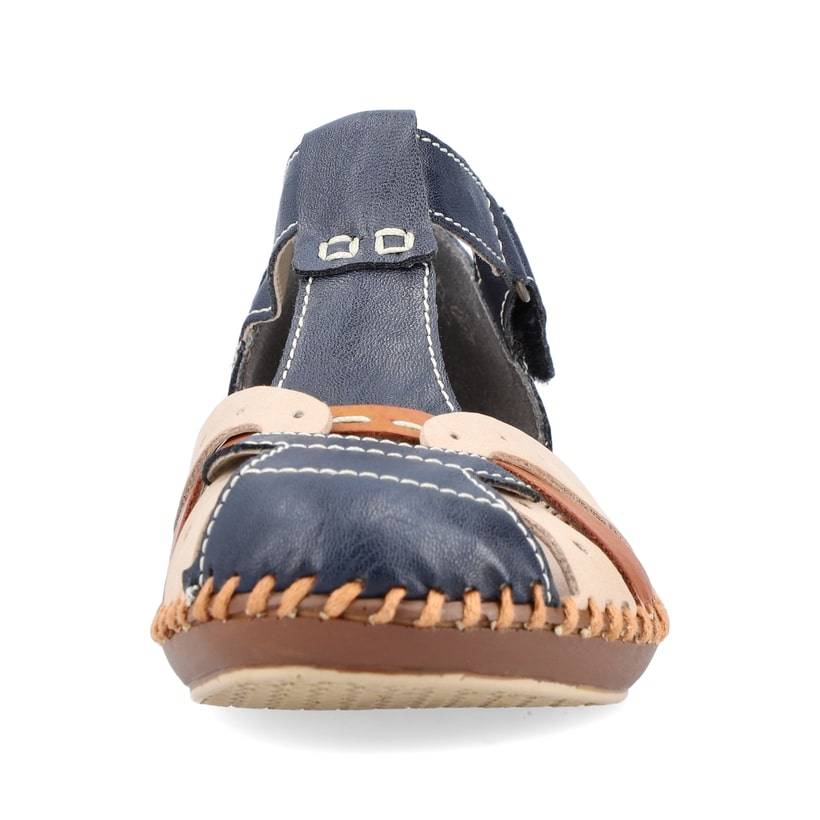 Rieker Artikelnummer M1655-14 Rieker Damen Riemchensandalen marineblau-beige Lagerräumung