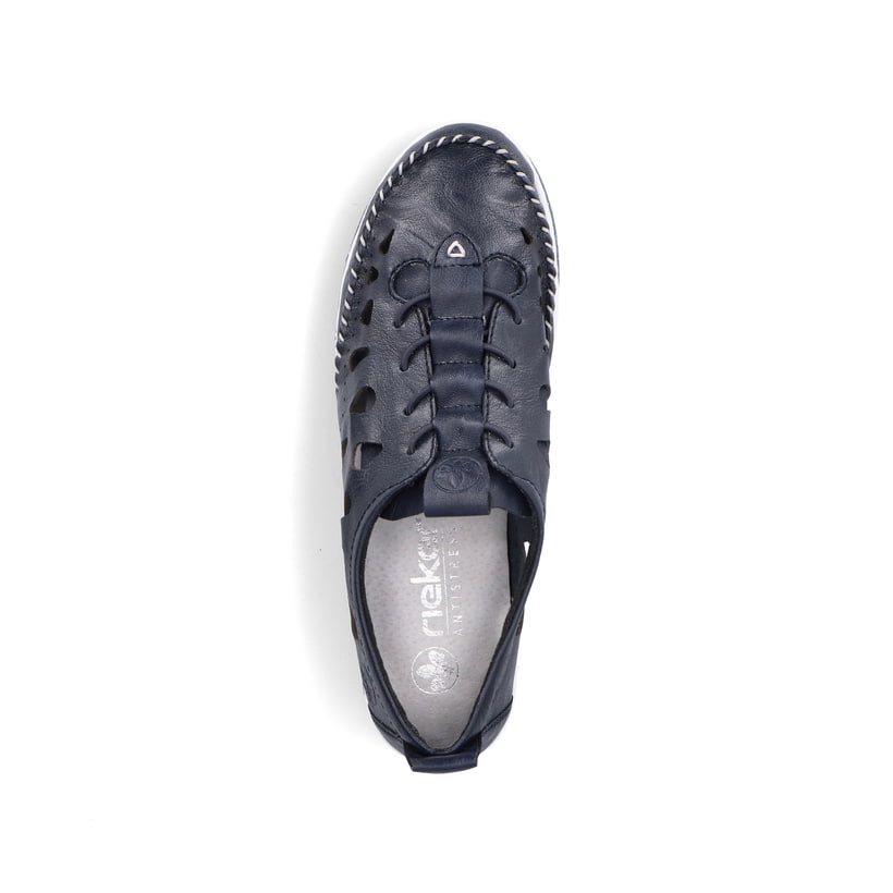Rieker Artikelnummer 49956-14 Rieker Damen Slipper stahlblau Neuheiten