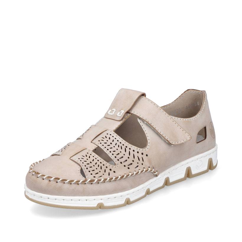 Rieker Artikelnummer 49958-61 Rieker Damen Slipper braun-beige Bestseller