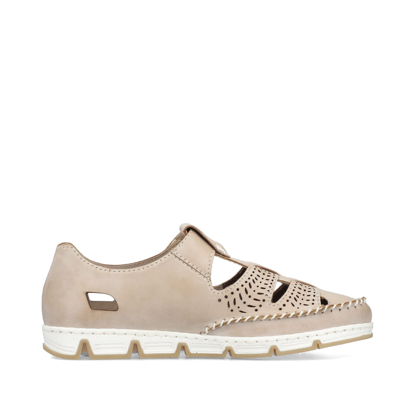 Rieker Artikelnummer 49958-61 Rieker Damen Slipper braun-beige Bestseller