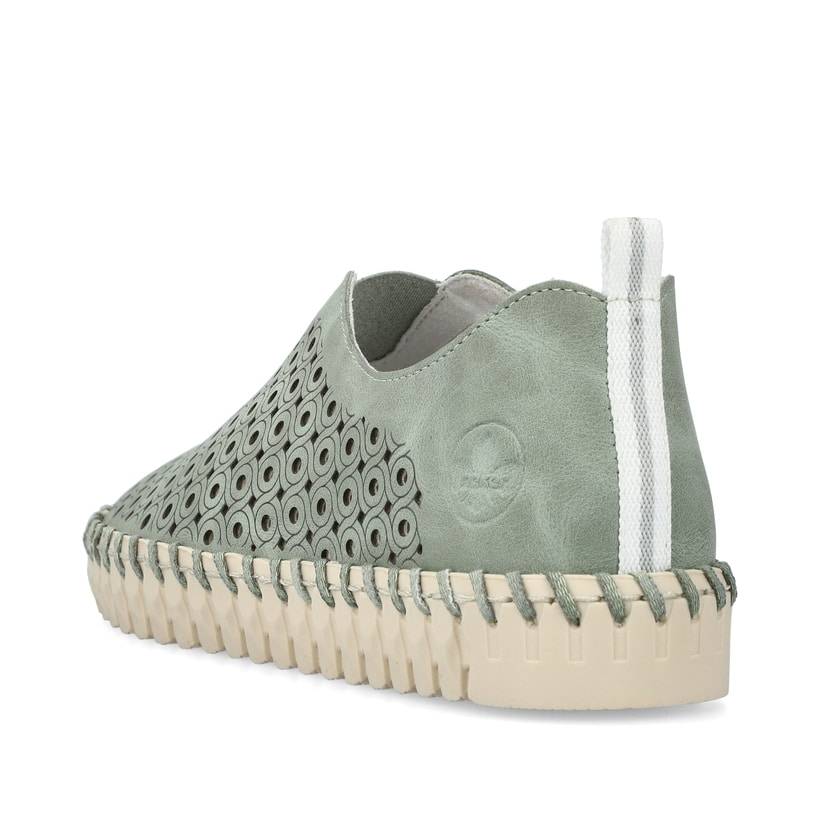 Rieker Artikelnummer N1963-52 Rieker Damen Slipper khakigrün Räumungsverkauf