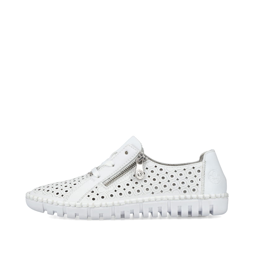 Rieker Artikelnummer M2300-80 Rieker Damen Schnürschuhe perlweiß VIP-Rabatte