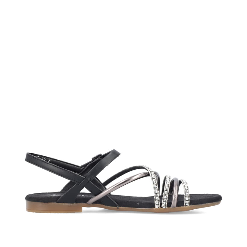 Rieker Artikelnummer 65262-00 Rieker Damen Riemchensandalen tiefschwarz Tiefpreis
