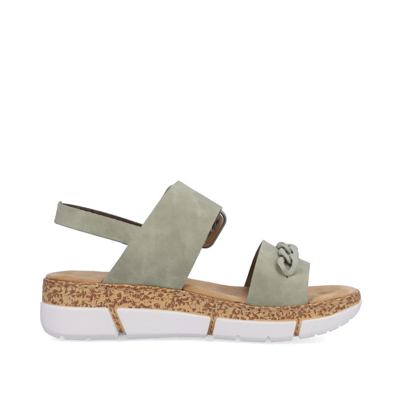 Rieker Artikelnummer V2350-52 Rieker Damen Riemchensandalen mintgrün Kostenlose Rückgabe