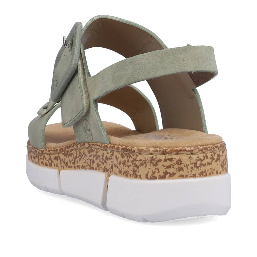 Rieker Artikelnummer V2350-52 Rieker Damen Riemchensandalen mintgrün Kostenlose Rückgabe