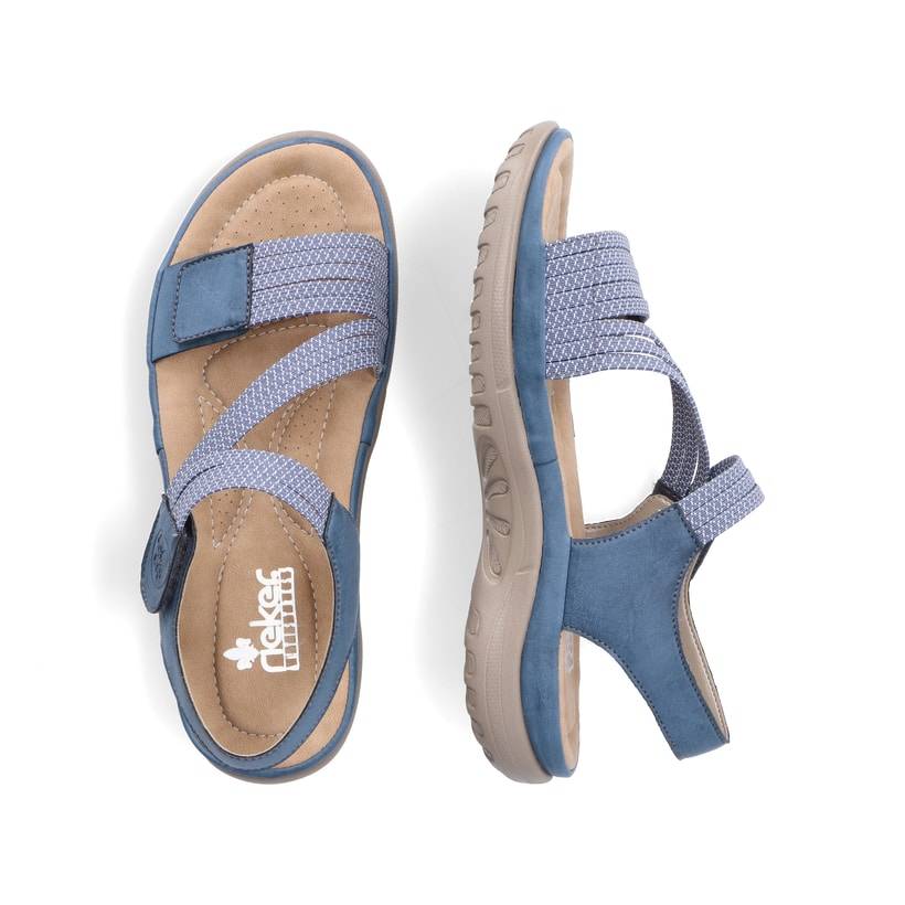 Rieker Artikelnummer 64870-14 Rieker Damen Riemchensandalen himmelblau Begrenzte Freigabe