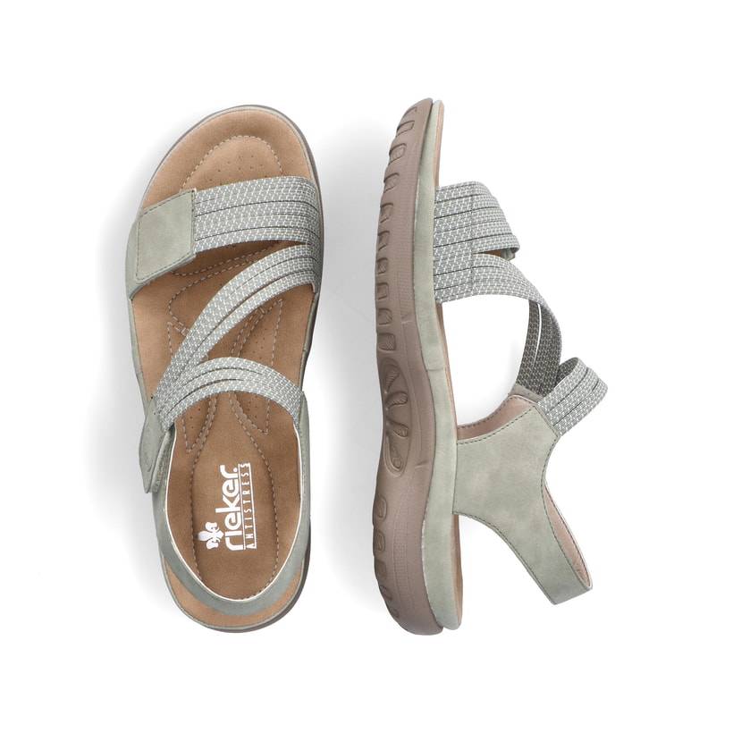Rieker Artikelnummer 64870-52 Rieker Damen Riemchensandalen mintgrün Zeitbegrenzte Promotion