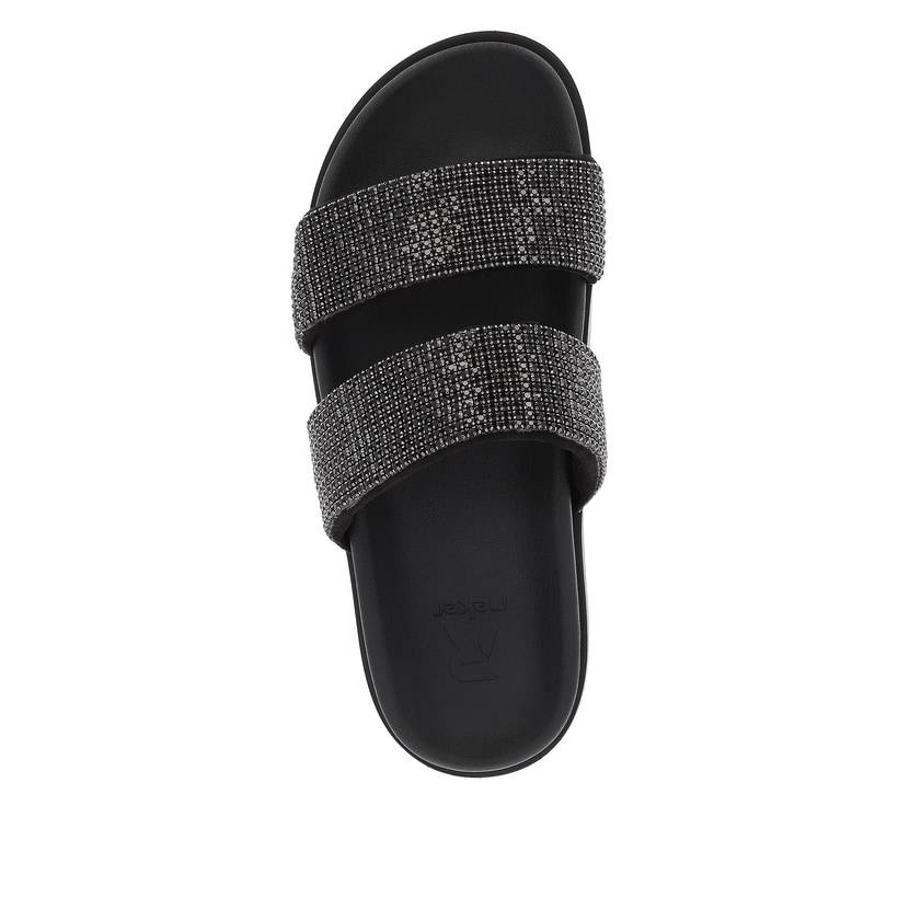 Rieker Artikelnummer W1451-00 Rieker Damen Pantoletten night black Bis zu 50% Rabatt