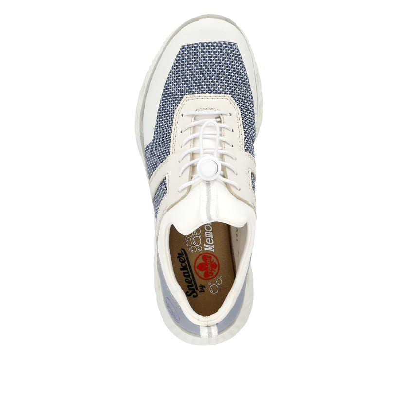 Rieker Artikelnummer M6061-90 Rieker Damen Slipper schwanenweiss Vierteljährliche Förderung