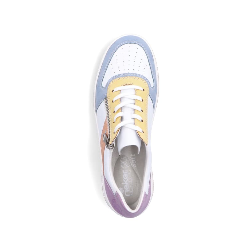 Rieker Artikelnummer M5520-91 Rieker Damen Sneaker Low weiss-bunt Bis zu 55% Rabatt