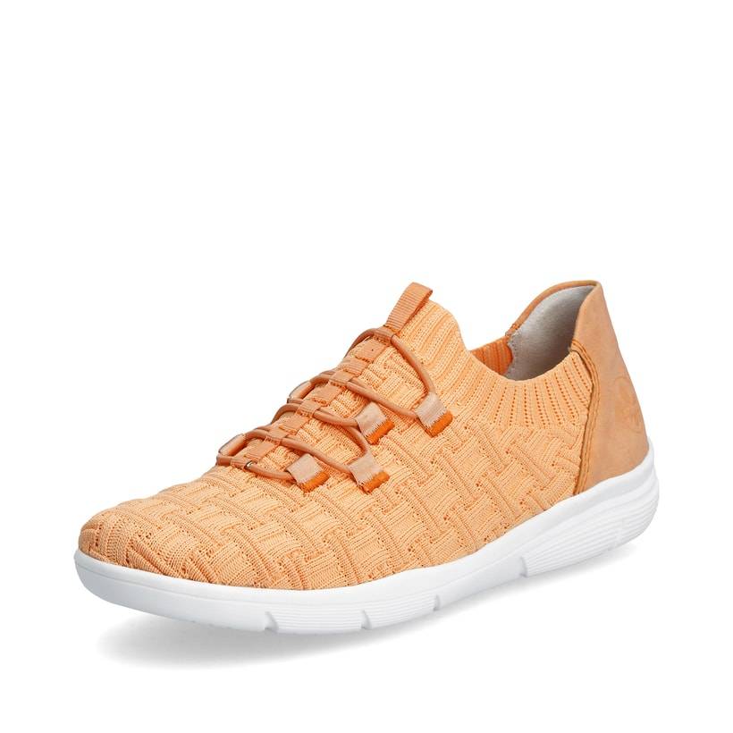 Rieker Artikelnummer L7463-38 Rieker Damen Slipper hellorange Nur noch ein Tag übrig