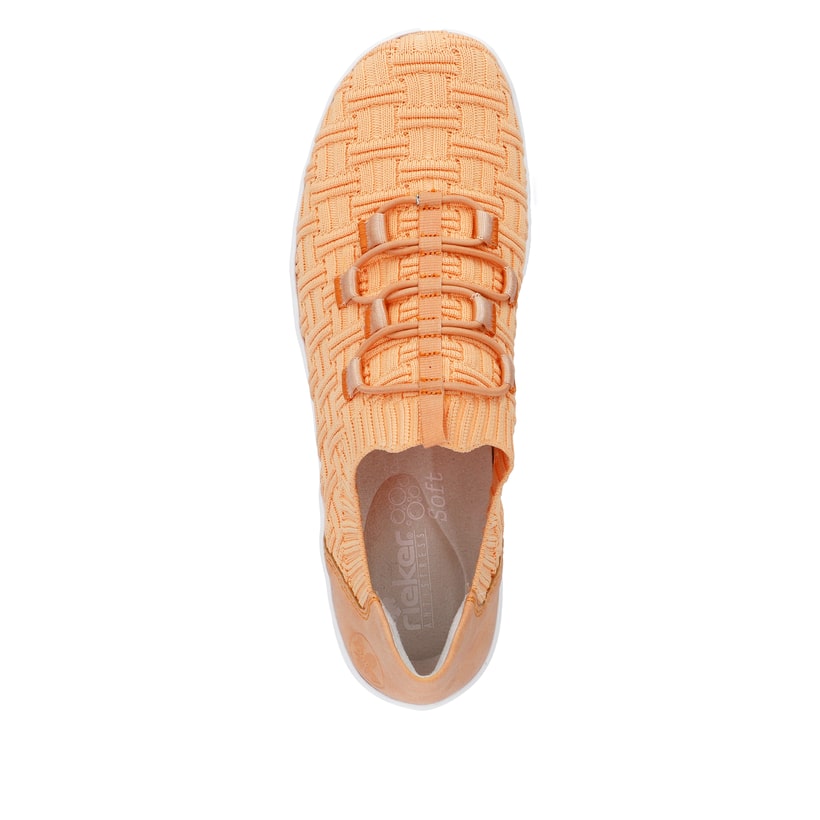 Rieker Artikelnummer L7463-38 Rieker Damen Slipper hellorange Nur noch ein Tag übrig