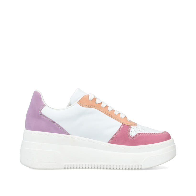 Rieker Artikelnummer M7814-90 Rieker Damen Sneaker Low eisweiss-mehrfarbig Super Rabatt