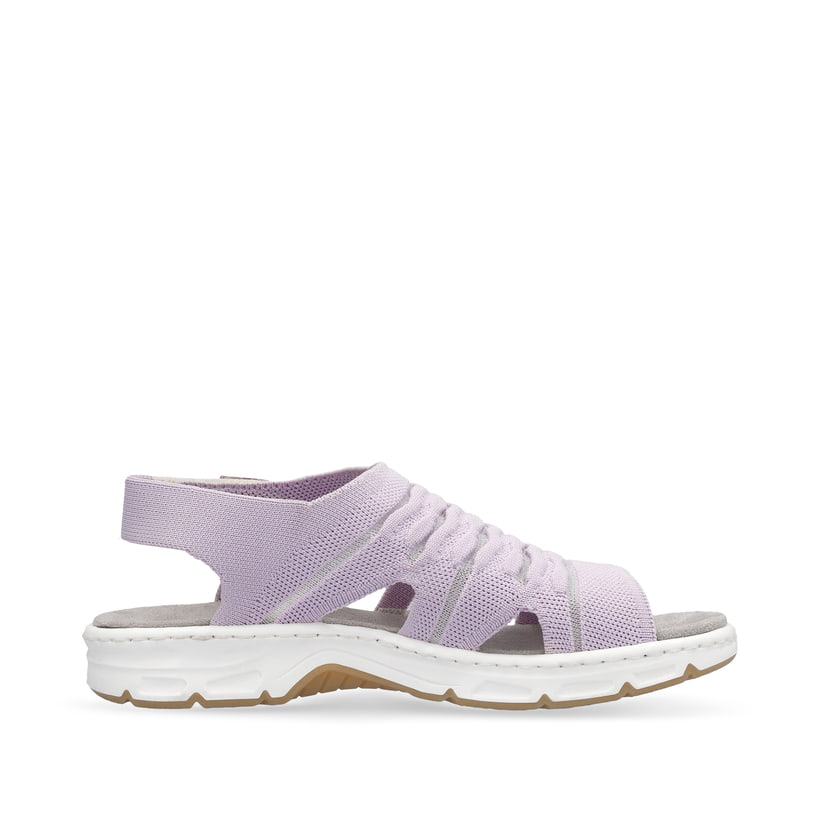 Rieker Artikelnummer V9862-30 Rieker Damen Riemchensandalen pastelllila Clearance-Verkauf