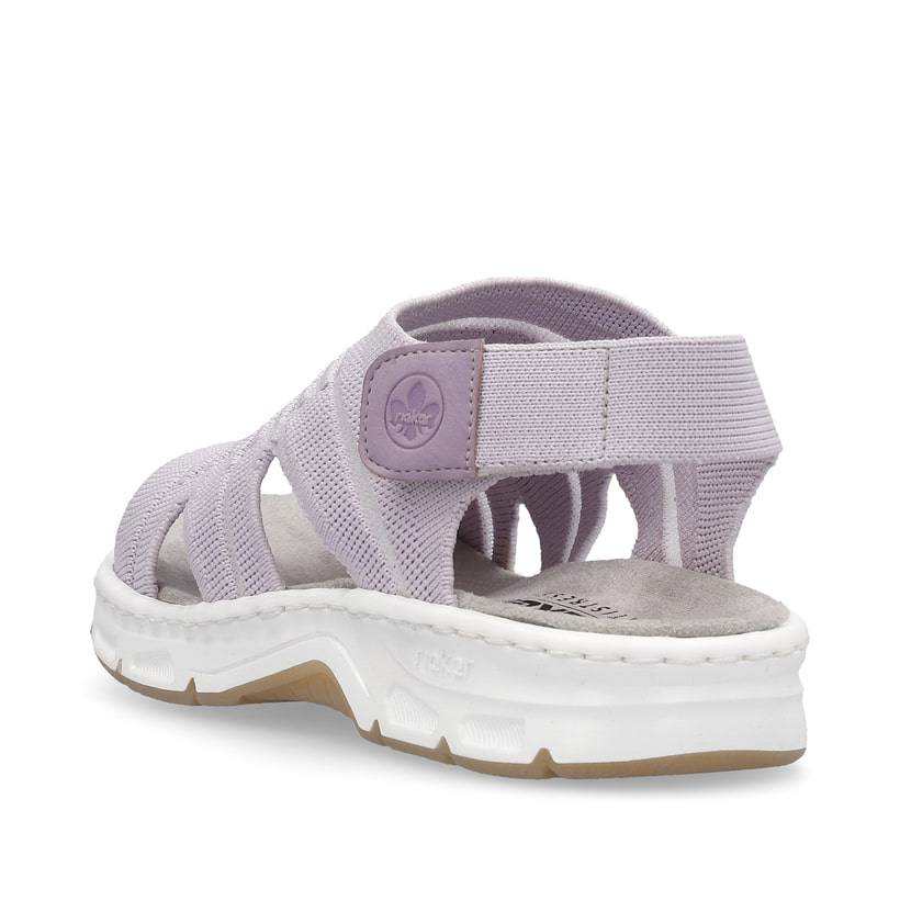 Rieker Artikelnummer V9862-30 Rieker Damen Riemchensandalen pastelllila Clearance-Verkauf