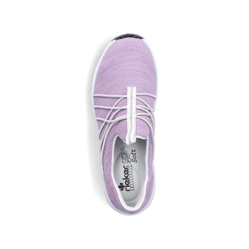 Rieker Artikelnummer N5253-30 Rieker Damen Slipper fliederfaben Kostenloser Versand international