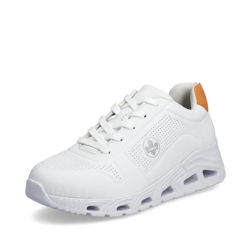 Rieker Artikelnummer N5202-80 Rieker Damen Sneaker Low brilliantweiss Im Verkauf