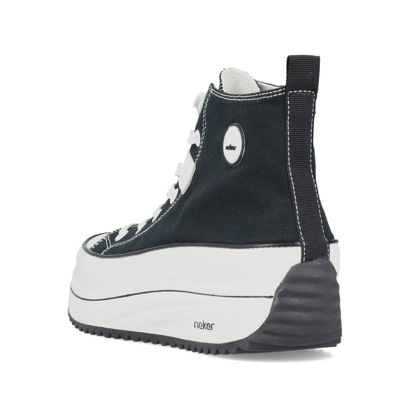 Rieker Artikelnummer 90010-00 Rieker Damen Sneaker High tiefschwarz Auslauf