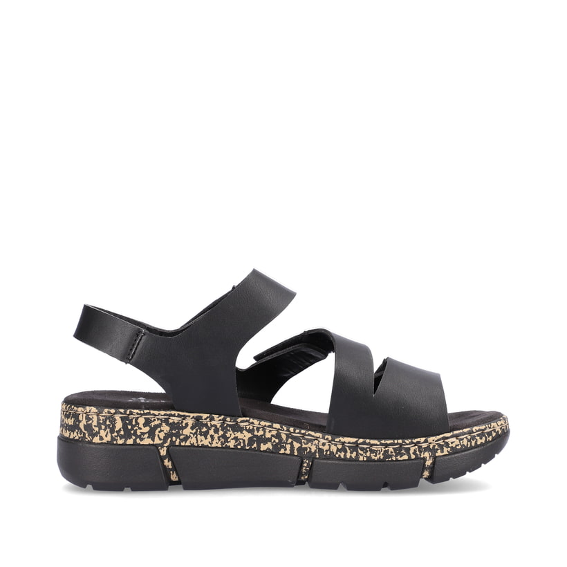 Rieker Artikelnummer V2301-00 Rieker Damen Riemchensandalen asphaltschwarz Angebote