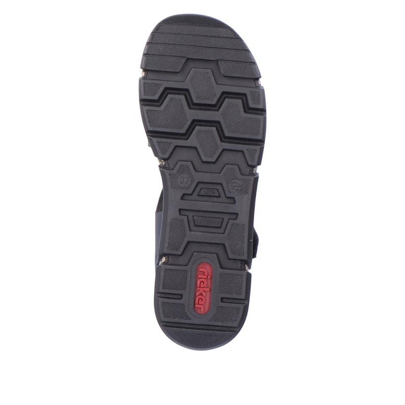 Rieker Artikelnummer V2301-00 Rieker Damen Riemchensandalen asphaltschwarz Angebote