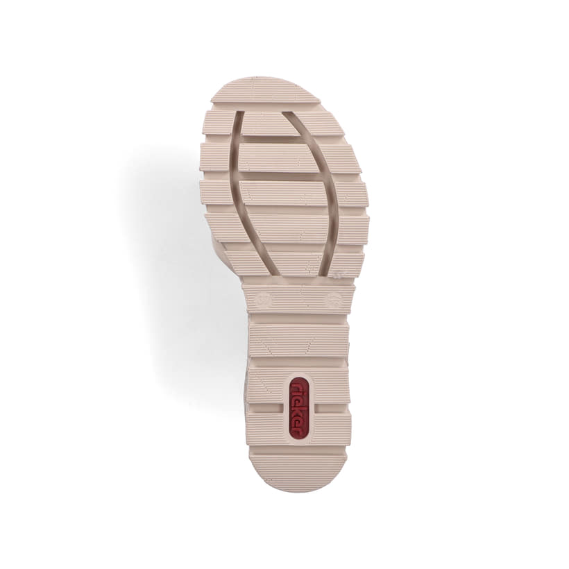 Rieker Artikelnummer 68093-60 Rieker Damen Keilsandaletten sandbeige Schlussverkauf