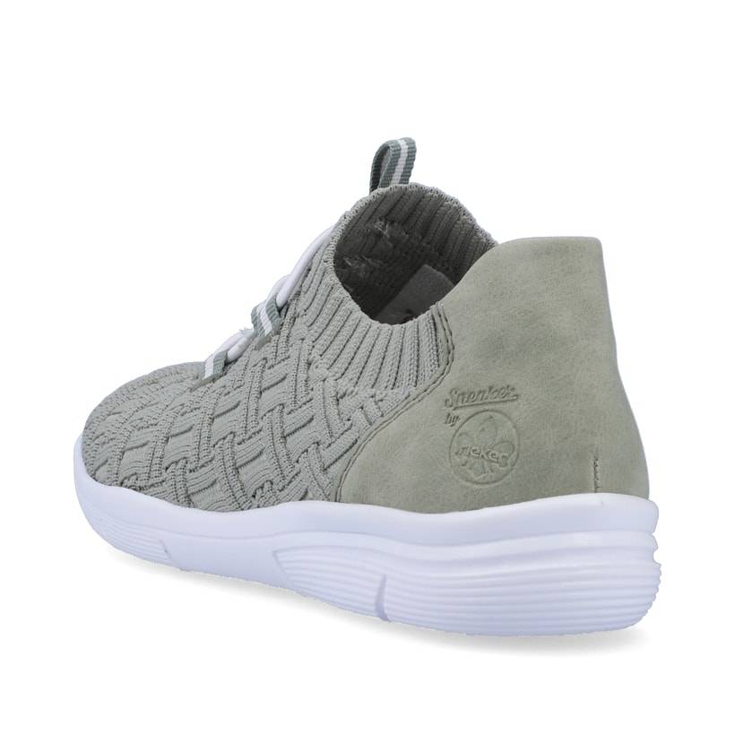 Rieker Artikelnummer L7463-52 Rieker Damen Slipper grüngrau Kostenloser Versand