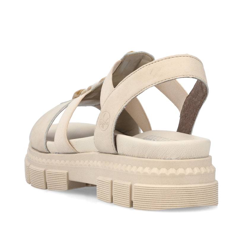 Rieker Artikelnummer V5350-60 Rieker Damen Riemchensandalen hellbeige Limitierter Zeitrabatt