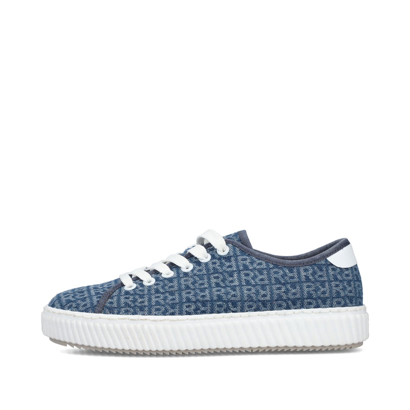 Rieker Artikelnummer M3926-14 Rieker Damen Sneaker Low schieferblau Fabrik Onlineshop