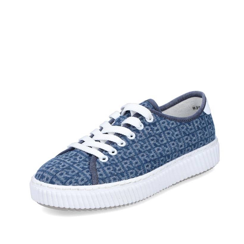 Rieker Artikelnummer M3926-14 Rieker Damen Sneaker Low schieferblau Fabrik Onlineshop