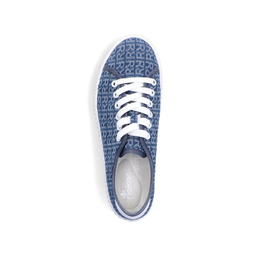 Rieker Artikelnummer M3926-14 Rieker Damen Sneaker Low schieferblau Fabrik Onlineshop
