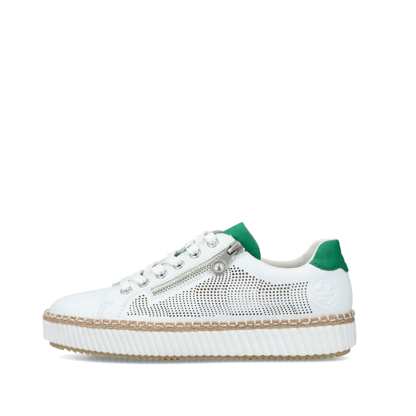 Rieker Artikelnummer M2945-80 Rieker Damen Sneaker Low eisweiss Fabrikpreis