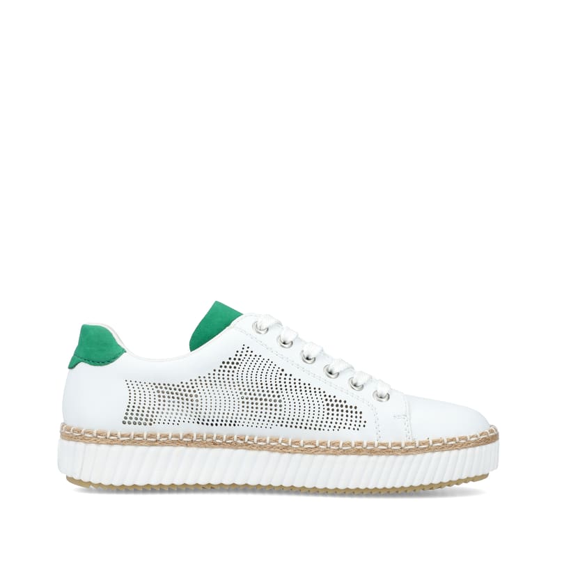 Rieker Artikelnummer M2945-80 Rieker Damen Sneaker Low eisweiss Fabrikpreis