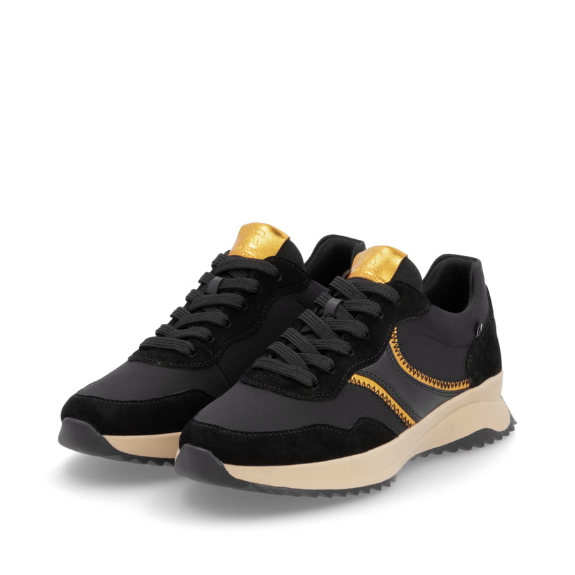 Rieker Artikelnummer W1302-00 Rieker Damen Sneaker Low asphaltschwarz Versandkostenfrei