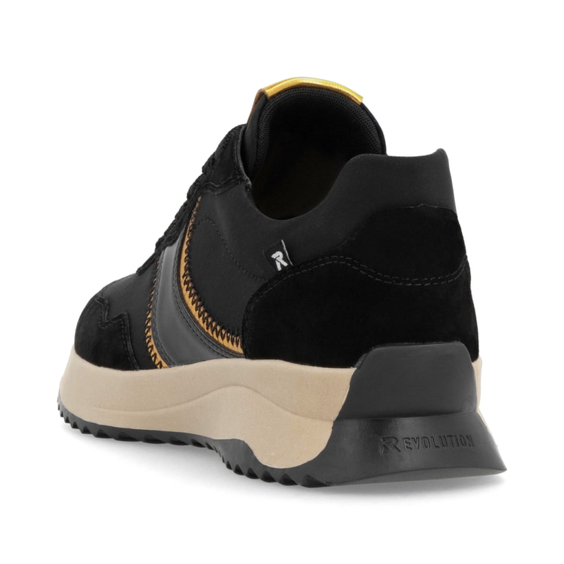Rieker Artikelnummer W1302-00 Rieker Damen Sneaker Low asphaltschwarz Versandkostenfrei