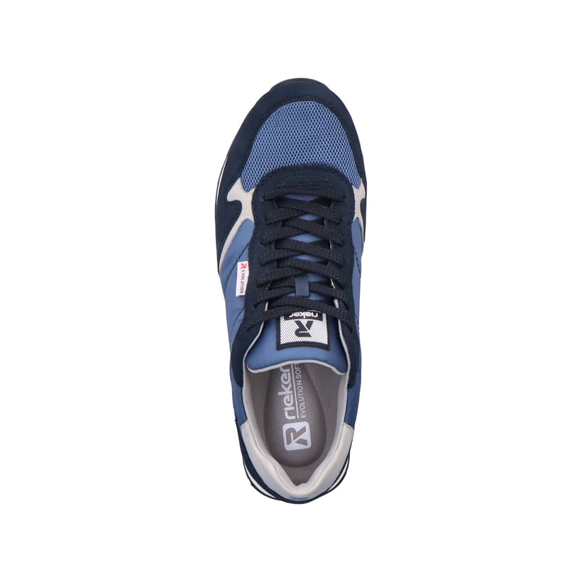 Rieker Artikelnummer U0300-14 Rieker Herren Sneaker Low ocean blue Online Shopping