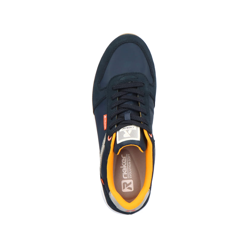 Rieker Artikelnummer 07002-14 Rieker Herren Sneaker Low navy-blue steel-grey Osterangebot