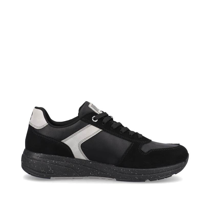 Rieker Artikelnummer 07002-00 Rieker Herren Sneaker Low carbon-black silver-grey Vatertagsangebot