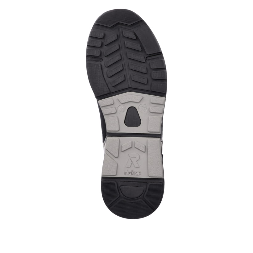 Rieker Artikelnummer 07002-00 Rieker Herren Sneaker Low carbon-black silver-grey Vatertagsangebot