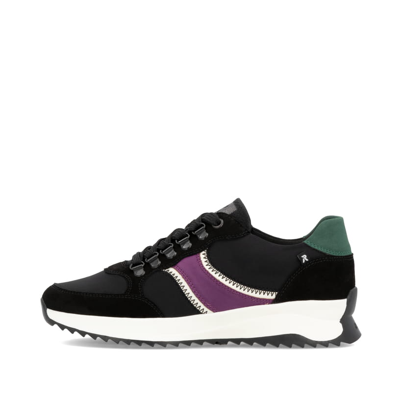 Rieker Artikelnummer W1305-00 Rieker Damen Sneaker Low asphaltschwarz Jubiläumsangebot