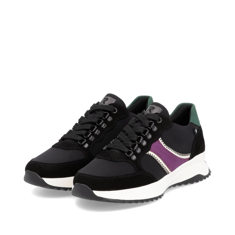 Rieker Artikelnummer W1305-00 Rieker Damen Sneaker Low asphaltschwarz Jubiläumsangebot