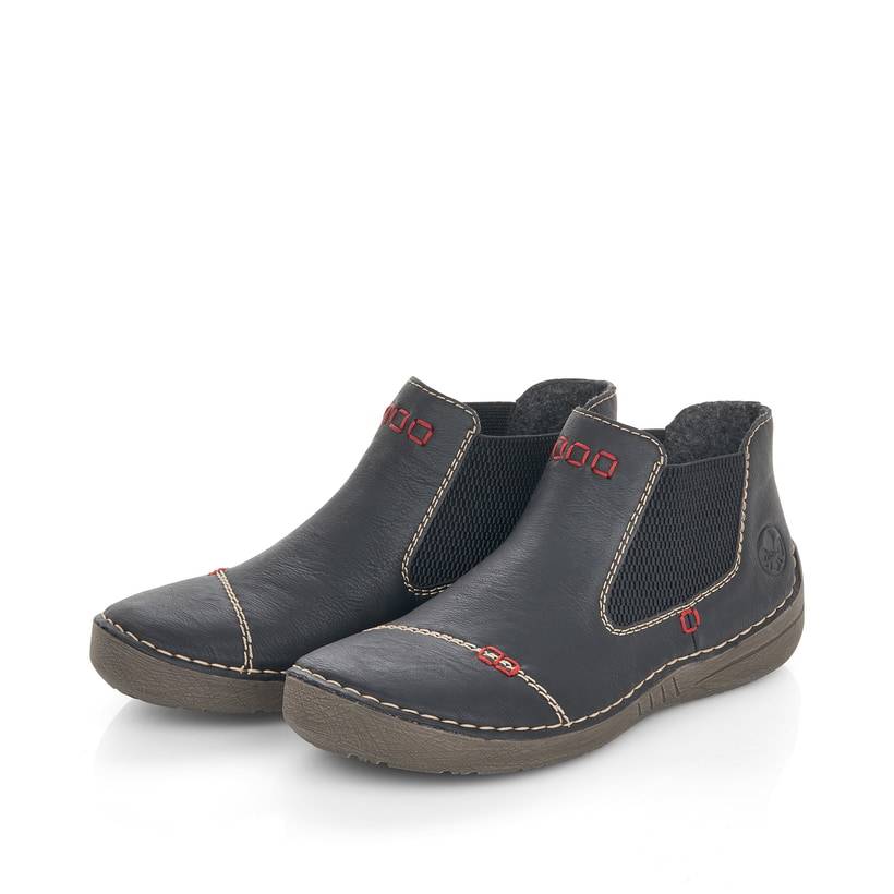 Rieker Artikelnummer 52590-01 Rieker Damen Chelsea Boots graphitschwarz Top Angebot