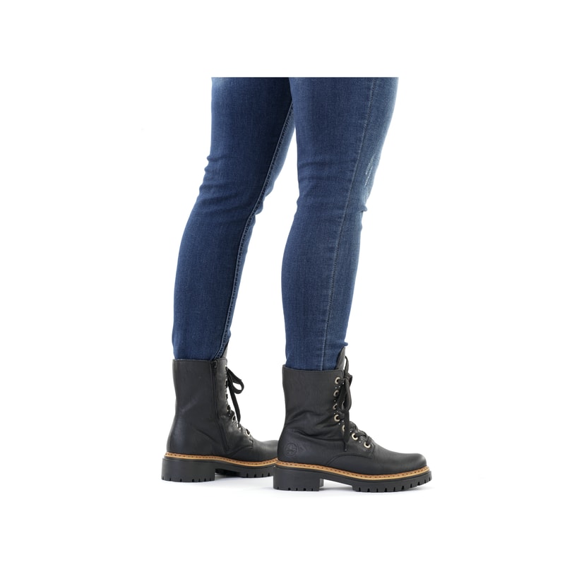 Rieker Artikelnummer 72612-00 Rieker Damen Biker Boots graphitschwarz Neueste Mode