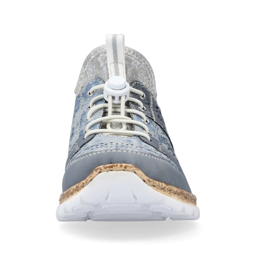 Rieker Artikelnummer N4255-12 Rieker Damen Slipper metallic-blau Neuheiten
