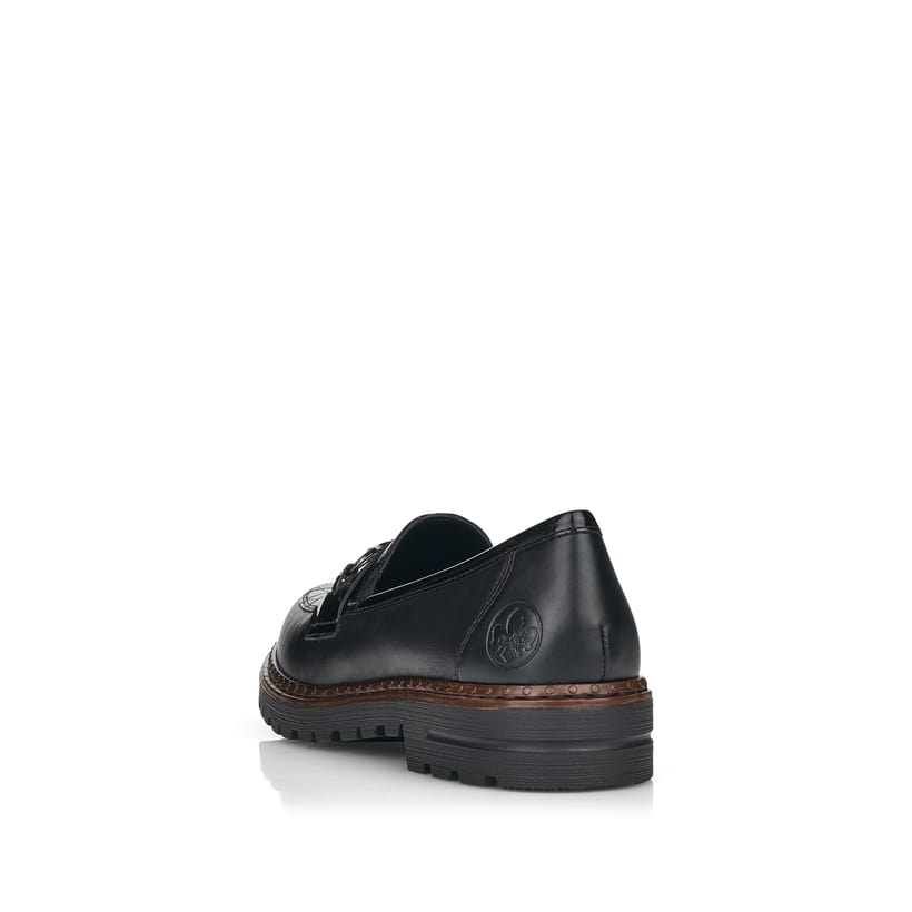 Rieker Artikelnummer 54862-01 Rieker Damen Loafer graphitschwarz Räumungsverkauf