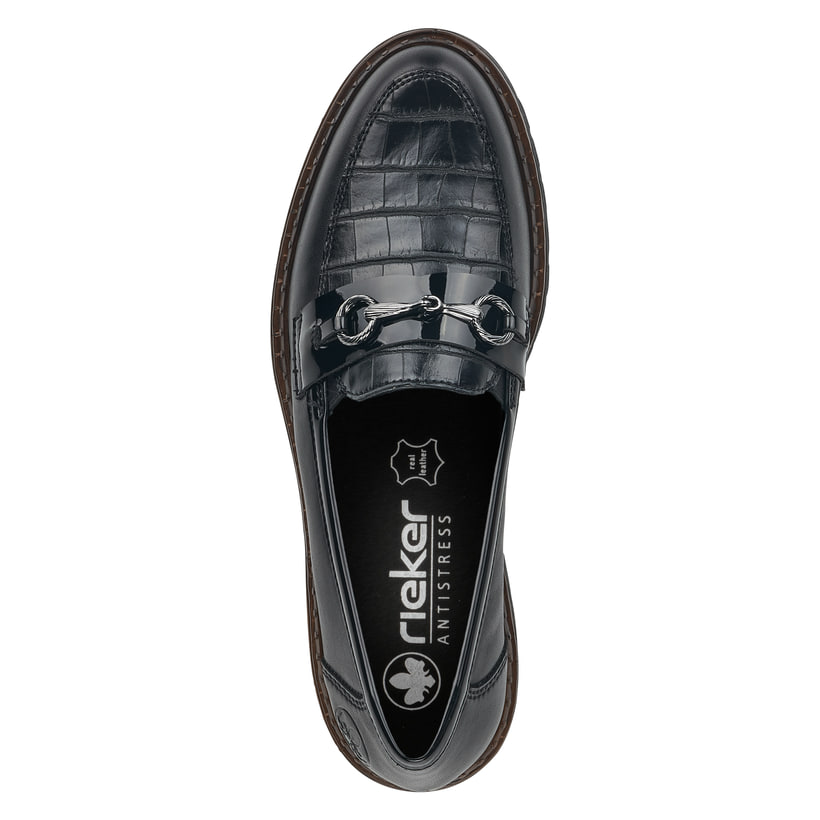 Rieker Artikelnummer 54862-01 Rieker Damen Loafer graphitschwarz Räumungsverkauf