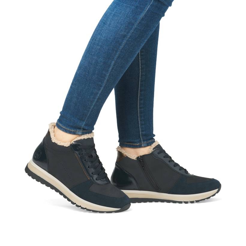 Rieker Artikelnummer 49004-14 Rieker Damen Schnürschuhe marineblau Kauf eins, bekomm eins gratis