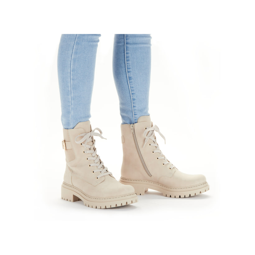 Rieker Artikelnummer 72631-63 Rieker Damen Biker Boots hellbeige Sonderangebote