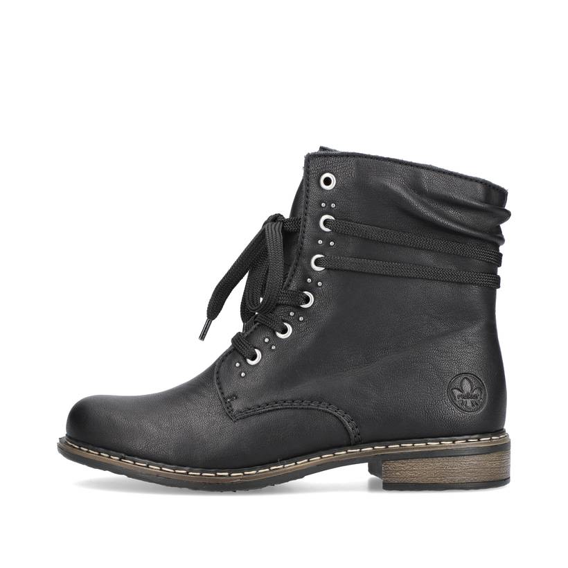 Rieker Artikelnummer 71218-00 Rieker Damen Schnürstiefel asphaltschwarz Riesige Ersparnisse