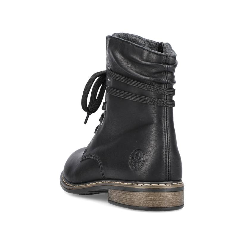Rieker Artikelnummer 71218-00 Rieker Damen Schnürstiefel asphaltschwarz Riesige Ersparnisse