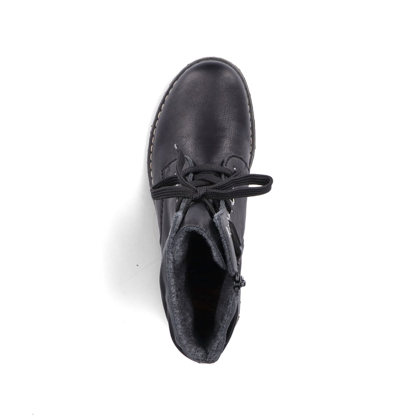 Rieker Artikelnummer 71218-00 Rieker Damen Schnürstiefel asphaltschwarz Riesige Ersparnisse